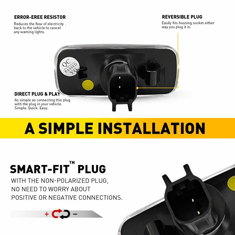 4X Lámpara de señalización lateral trasera LED ámbar transparente Len para Ram 2500 3500 EPM 2010-2018 Foto 2 de 4