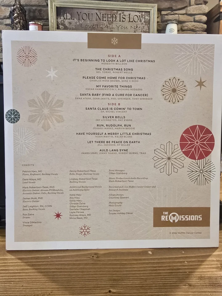 Happy Holidays With The ReMissions 2024 SIGNED Vinyl LP NM Moffit Cancer Center - Image 2 of 4