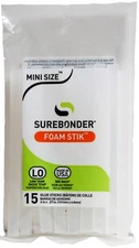 Surebonder Low-Temp Foam Stik Mini Glue Sticks 15/Pkg-.27"X4"