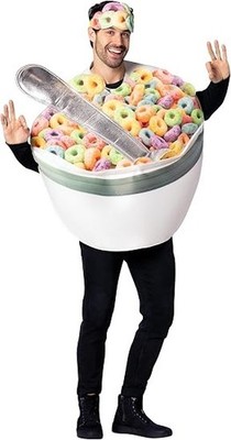 Rasta Imposta Bowl of Cereal with Spoon Costume, Adult One Size