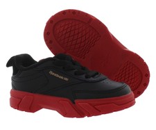 Reebok Club C Cardi Infant/Toddler Shoes Size 8, Color: Black/Red