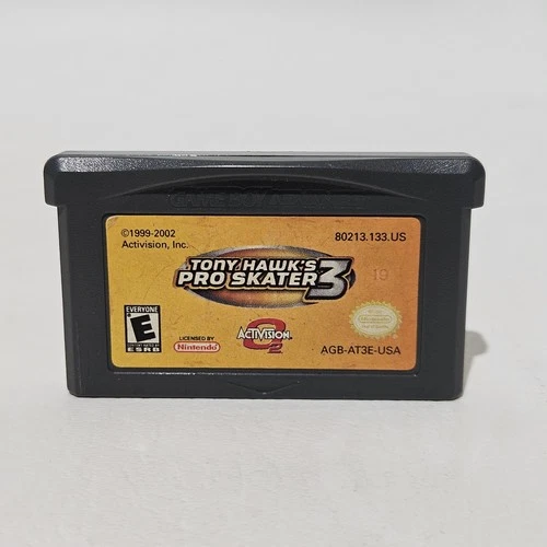 Tony Hawk's Pro Skater 3 (Nintendo Game Boy Advance, 2002) GBA Tested
