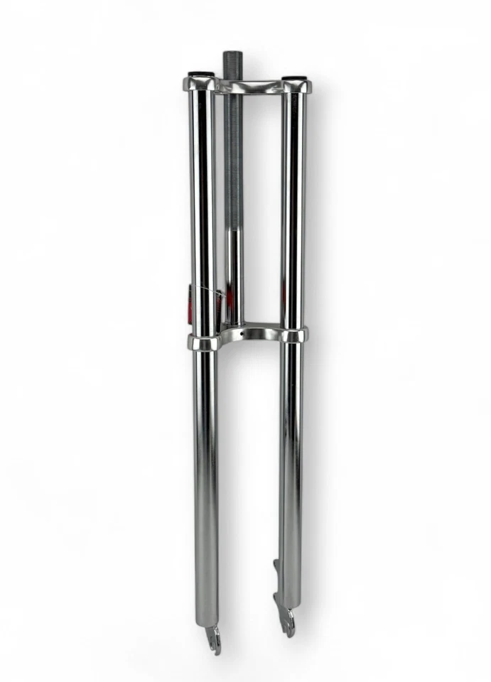 TRIPLE TREE Chopper BICYCLE Chrome FORK 1" Thread Lowrider/Cruiser w/HEADSET! - Image 2 of 4