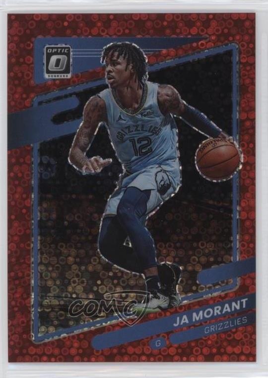 2021-22 Panini Donruss Optic Fast Break Red Prizm 55/85 Ja Morant #144 5ub