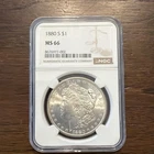 1880 S NGC MS66 Morgan Silver Dollar