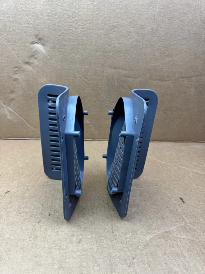 1992-1997 Ford F150 F250 F350 Rear Speaker Grill Covers Pair Set Gray Grey OEM - Image 4 of 4
