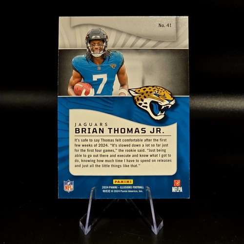 2024 Panini Illusions - Brian Thomas Jr. #41 Trophy Collection Orange (RC) - Picture 2 of 2