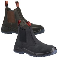 Hard Yakka Mens Banjo Dealer Work Boots Slip On Chelsea
