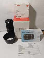 Canon EF-S 55-250mm f/4-5.6 IS Telephoto Zoom Lens + ET-60 hood