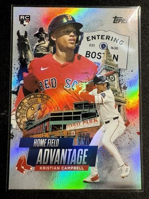2025 Topps Update Kristian Campbell Home Field Advantage SSP SP HA-43 Red Sox RC