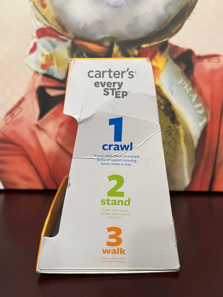 Tênis Carter’s Baby Boys Stage 3 cano alto tamanho 6 novo na caixa - Imagem 4 de 4