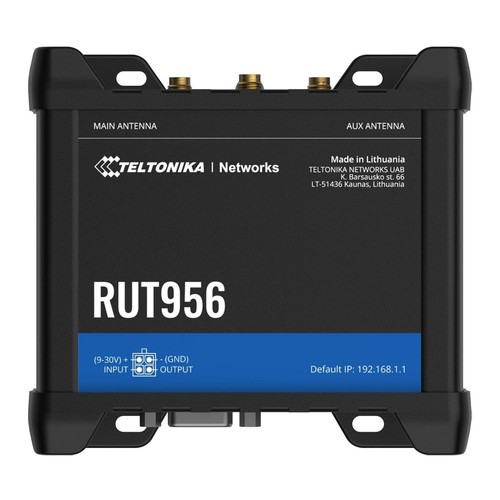 Teltonika RUT956 Industrial Cellular Router Multiple Interfaces (Black) - Picture 1 of 5