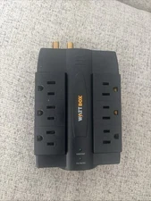 WattBox Surge Protector TESTED Black Outlet Plug WB-200-6RWT Free Shipping
