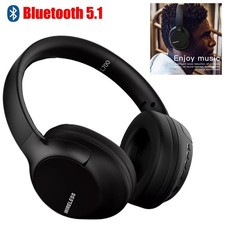 Universal Bluetooth Headset Wireless Black Stereo Foldable Headphones Earphones