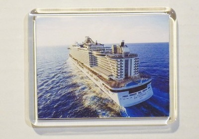 REFRIGERATOR MAGNET - MSC SEASHORE #2 CRUISE SHIP - 3.5 x 3 