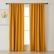 Blackout Curtains 84 Inches Long 2 Panels, Black Out Drapes for Bedroom or Li...