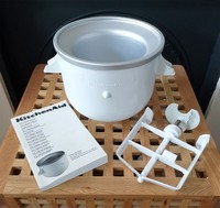 KitchenAid 5KICA0WH Ice Cream Maker Attachment - 1.9L - White #2