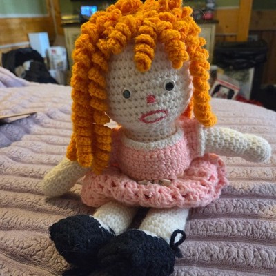 This Is A Handmade Crocheted Doll Also Referred to As An Amigurumi Doll. Cute