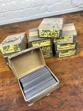 24 Vintage NOS Stanley 2 1/2"L MENDING PLATES, 5/8"W Steel, Original Box