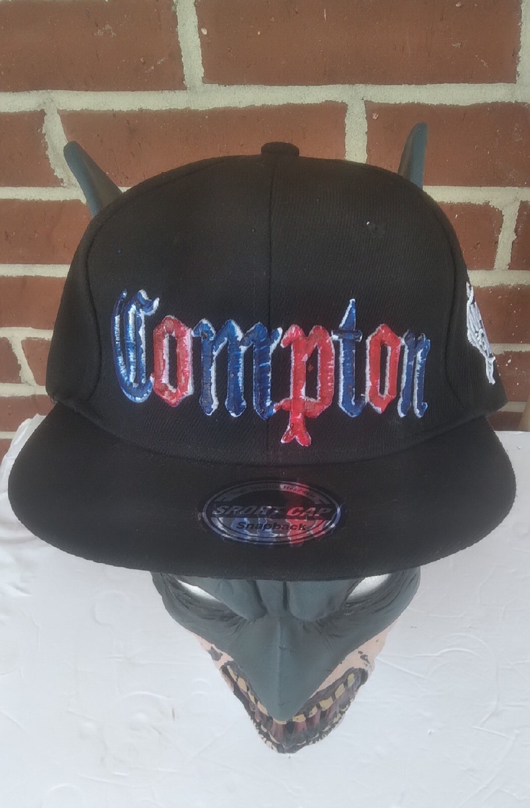 Upcycle Compton Original  Snapback Hip Hop .Black… - image 2