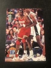 1994 Collector's Choice Tip Offs Silver Foil Signature Hakeem Olajuwon #175 HOF