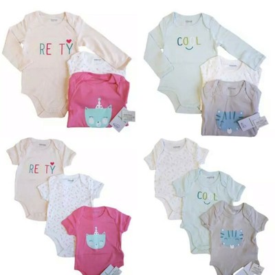 Vertbaudet Baby Body Westen 3x Pack Strampler Mädchen Jungen Baumwolle Geschenk Freizeit