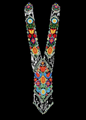 Boho Beaded Handmade Seed Bead American Ukrainian traditional Necklace Earrings