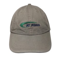 AT. Films Strapback Hat Tan One Size Embroidered KeyAg Port & Company