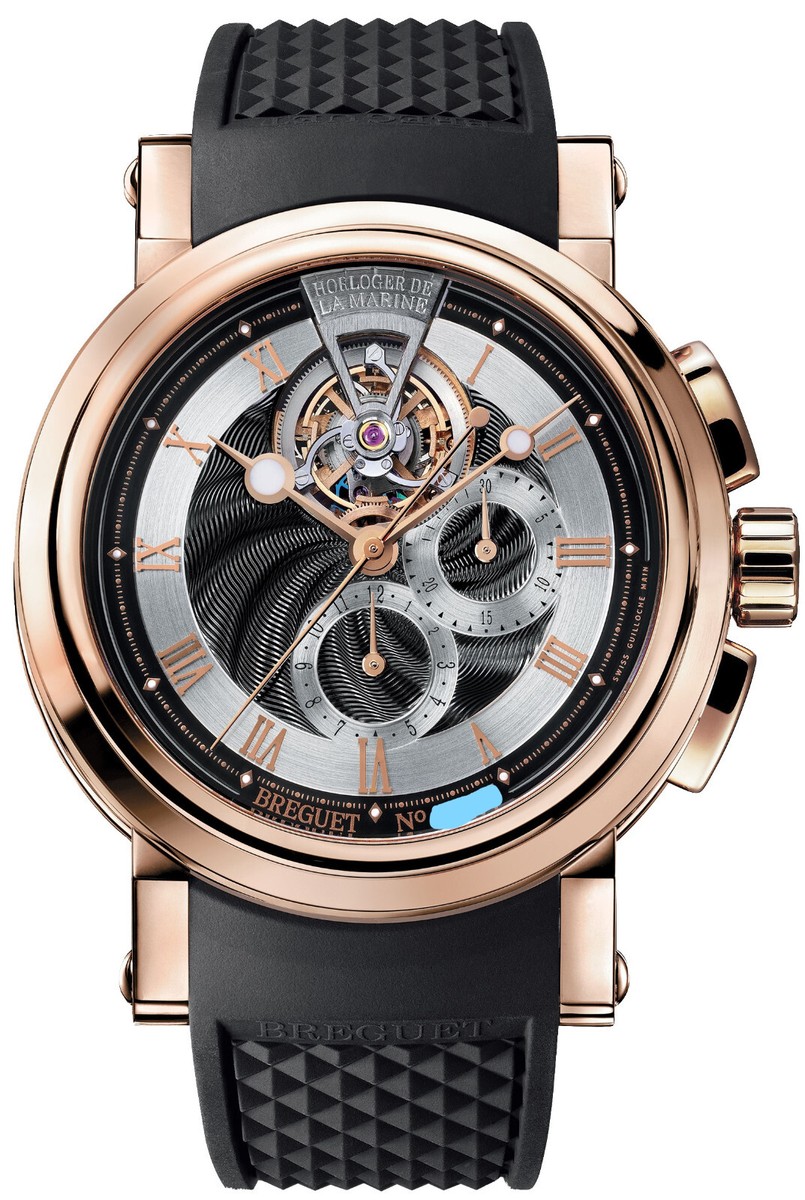 Breguet Marine II Tourbillon Chronograph Rose Gold 5837BR/92/5ZU - Main Image