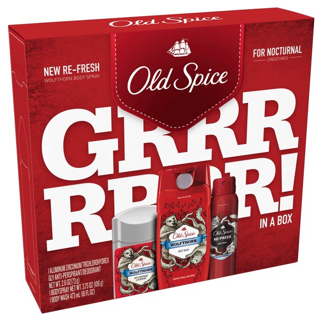 Old Spice Antiperspirant and Deodorant + Body Wash & Spray, Wolfthorn