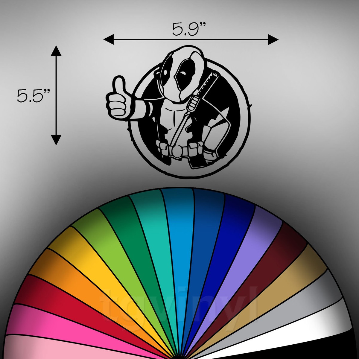 2x Metal Dome Shape Deadpool Decal Sticker Emblem Fender Auto Car - Foto 5