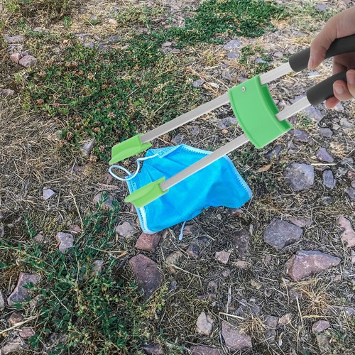 garbage clamp Outdoor Trash Grabber Tool Portable Litter Picker Rubbish - Picture 2 of 12