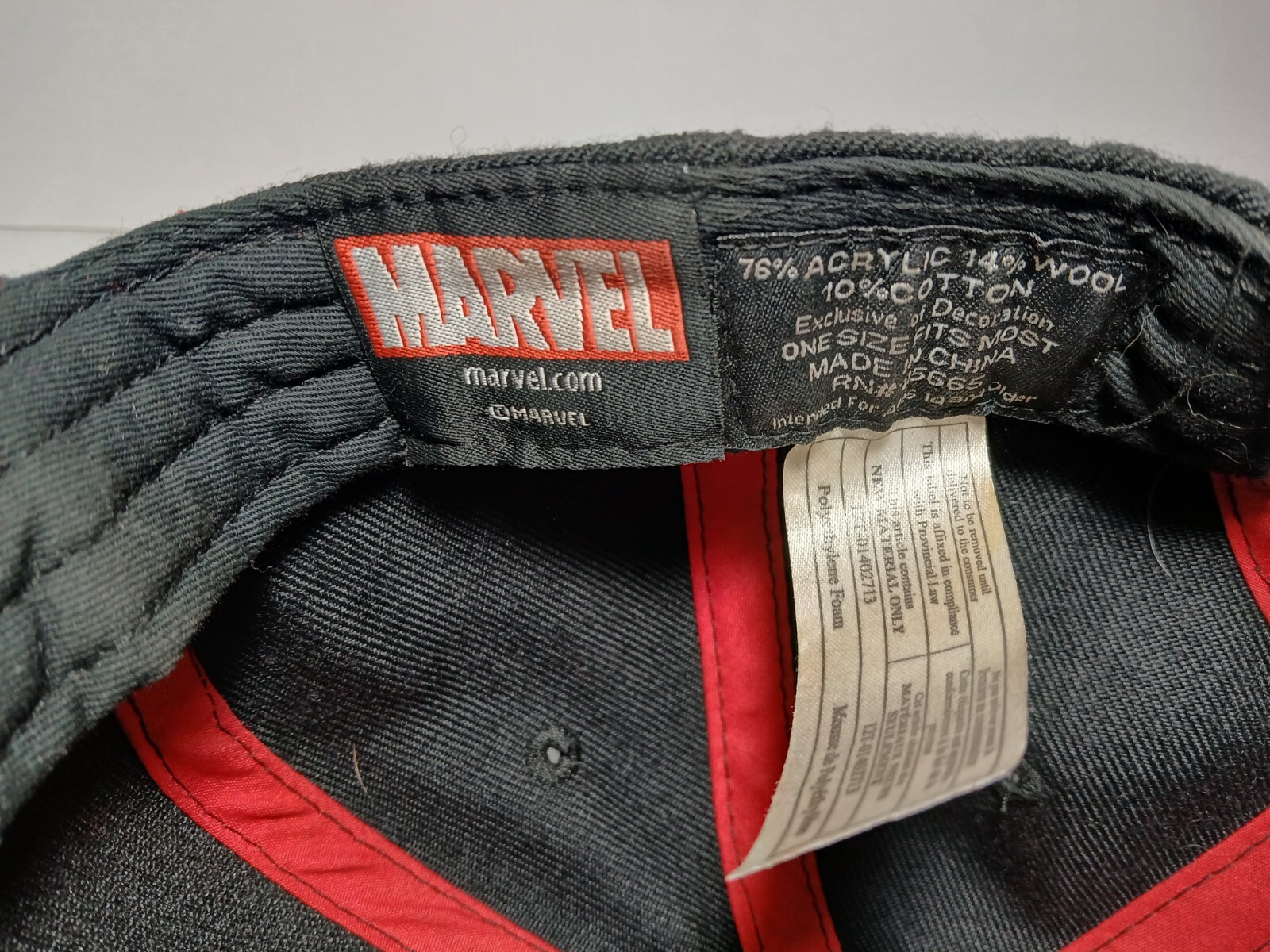 Marvel Deadpool Snapback Hat Cap Liquid Chrome - image 4