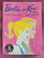 Vintage 1960s Mattel Barbie And Ken Teenage Fashion Booklet