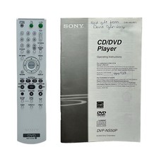 Genuine OEM Sony DVD RMT-D175A Remote Control Tested Works  Player Instructions