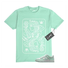 Dunk Low Mint Foam White Air Force 1 T Shirt to Match QUEEN