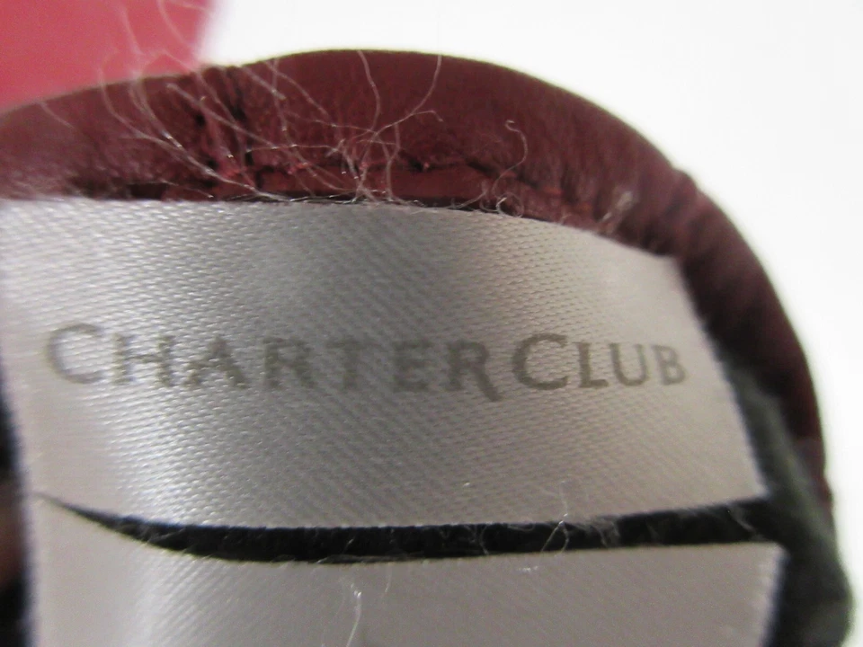 Размер L Charter Club темно-красный кожаный полиэстер с подкладкой дизайн платье перчатки отличное - Изображение 4 из 4