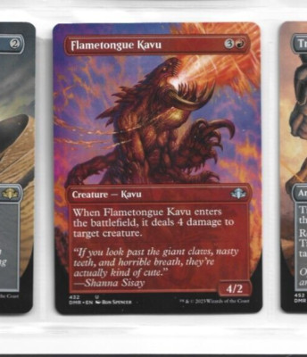 Extended Flametongue Kavu Dominaria Remastered MAgic The Gathering MTG
