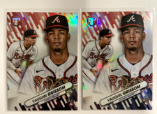 Lot of 2 2023 Topps Pristine Vaughn Grissom RC Fresh Faces #FF-11