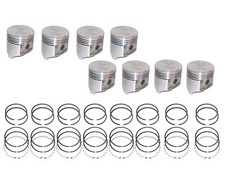 8 New Pistons With Rings 1958-1966 Amc 327 Ci V8 With 4bbl Carb Ambassador 9.71