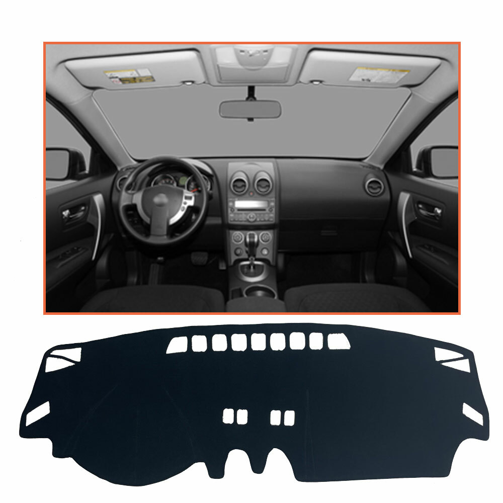 For Nissan Rogue 08-13 Black Car Dash Cover Mat Dashboard Pad Shade Protective