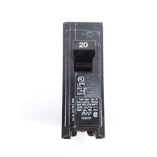 Siemens B120 20 Amp Single Pole Breaker Bolt On