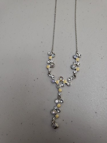 Necklace  Signed R N Silver Tone