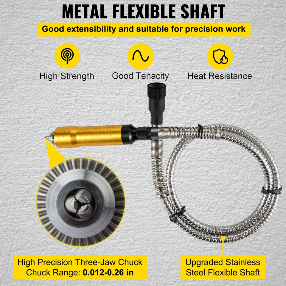 Uimoso 780W Rotary Flex Shaft Grinder Hanging Grinding Carver Electric Tool Kits - Image 4 of 4