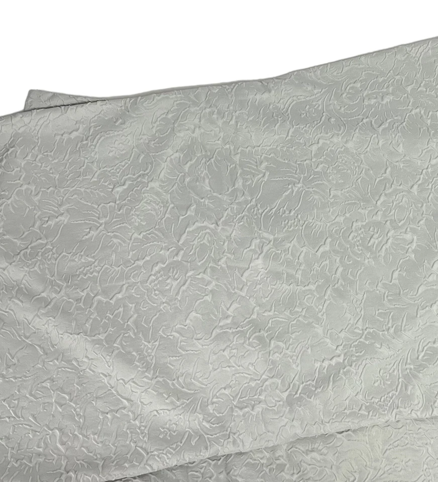 DKNY Pillow Shams Textured Gray Standard Queen Size Abstract Floral Pattern - Image 4 of 4