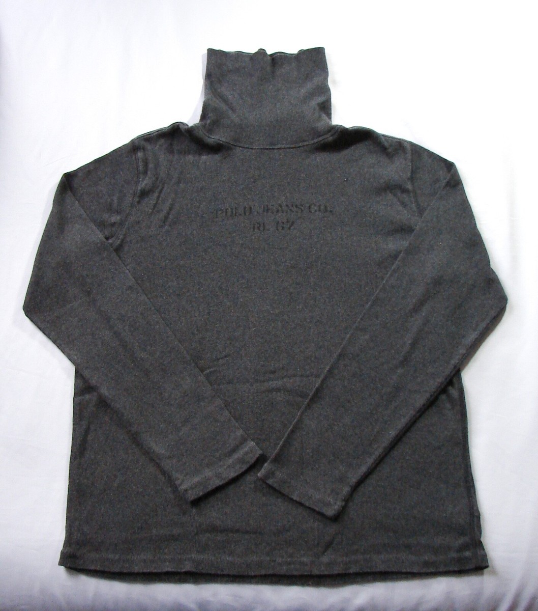 Men's Polo Jeans Ralph Lauren Dark Grey Ribbed Cotton