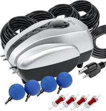 All-in-One Koi Pond Aerator for Outdoor Ponds up to 2000 Gallons Pond Air Pump