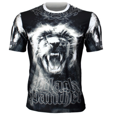 BTOPERFORM [FR-367] Full graphic Crew neck print T-shirt Training Sport Gym MMA
