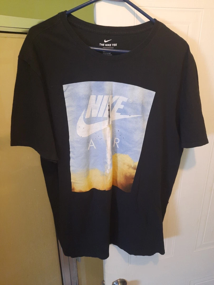 Viajero Archivo Descifrar Nike Air Tee Shirt Black Take Off Spaceship Xl | eBay