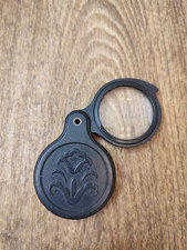 2,5x Magnifying Glass Vintage Soviet Loupe logo Flower USSR Karl Zeiss analog